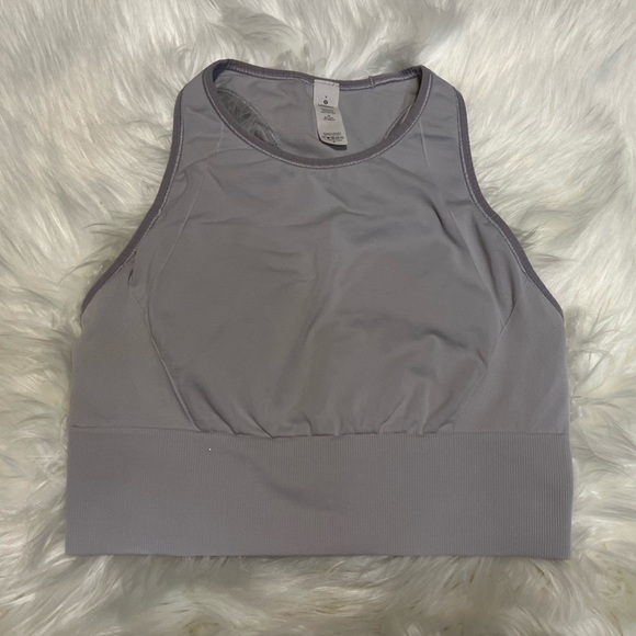 Lululemon Ebb To Street High Neck Seamless lavender sports bra - Picture 3 of 3